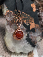 "Orbit" Carnelian Pendant