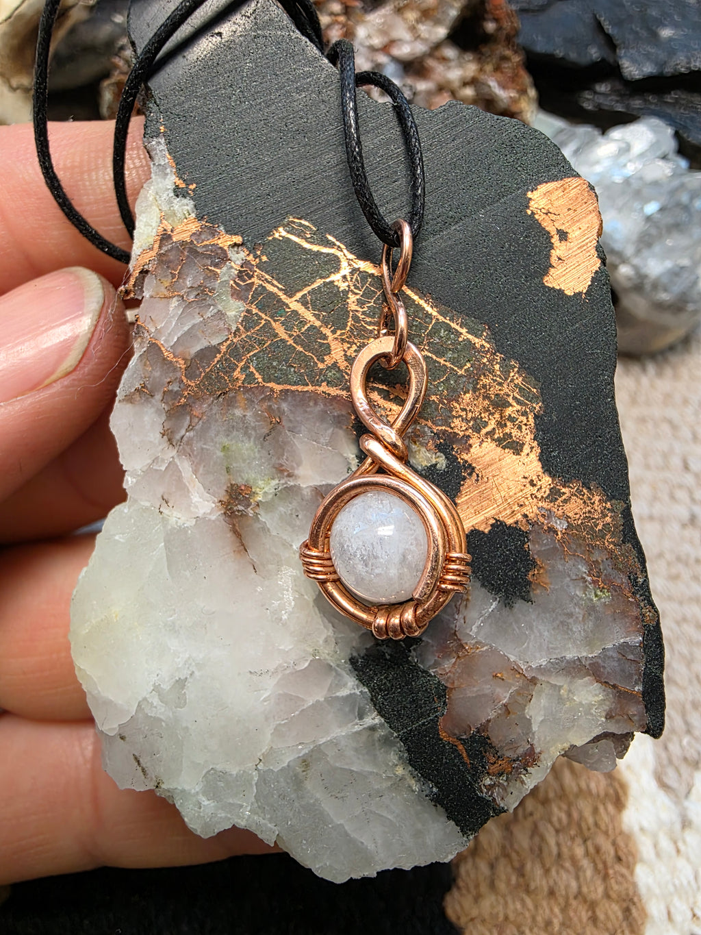 "Orbit" Moonstone Pendant