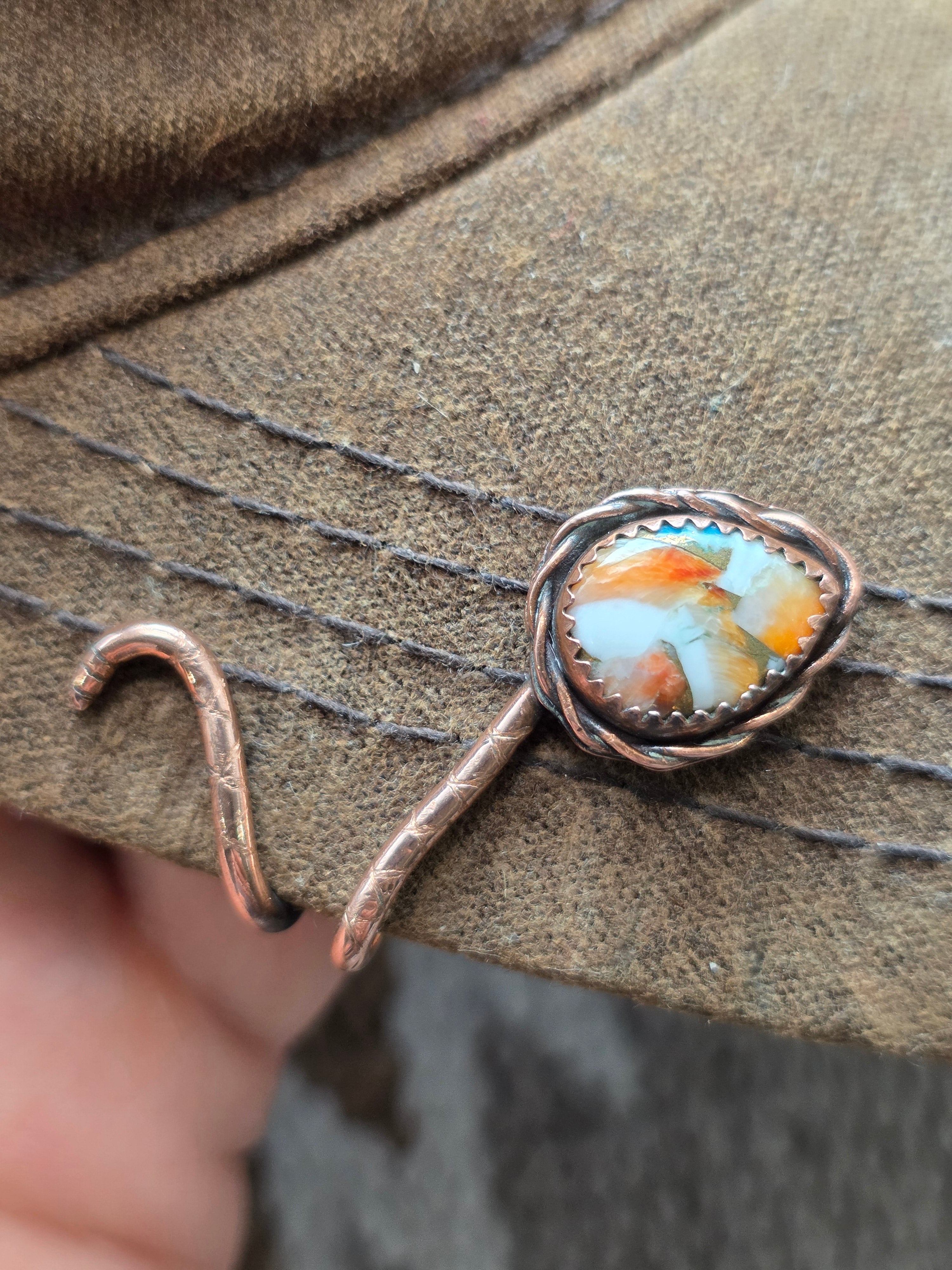 Spiny Oyster Turquoise Hat Clip