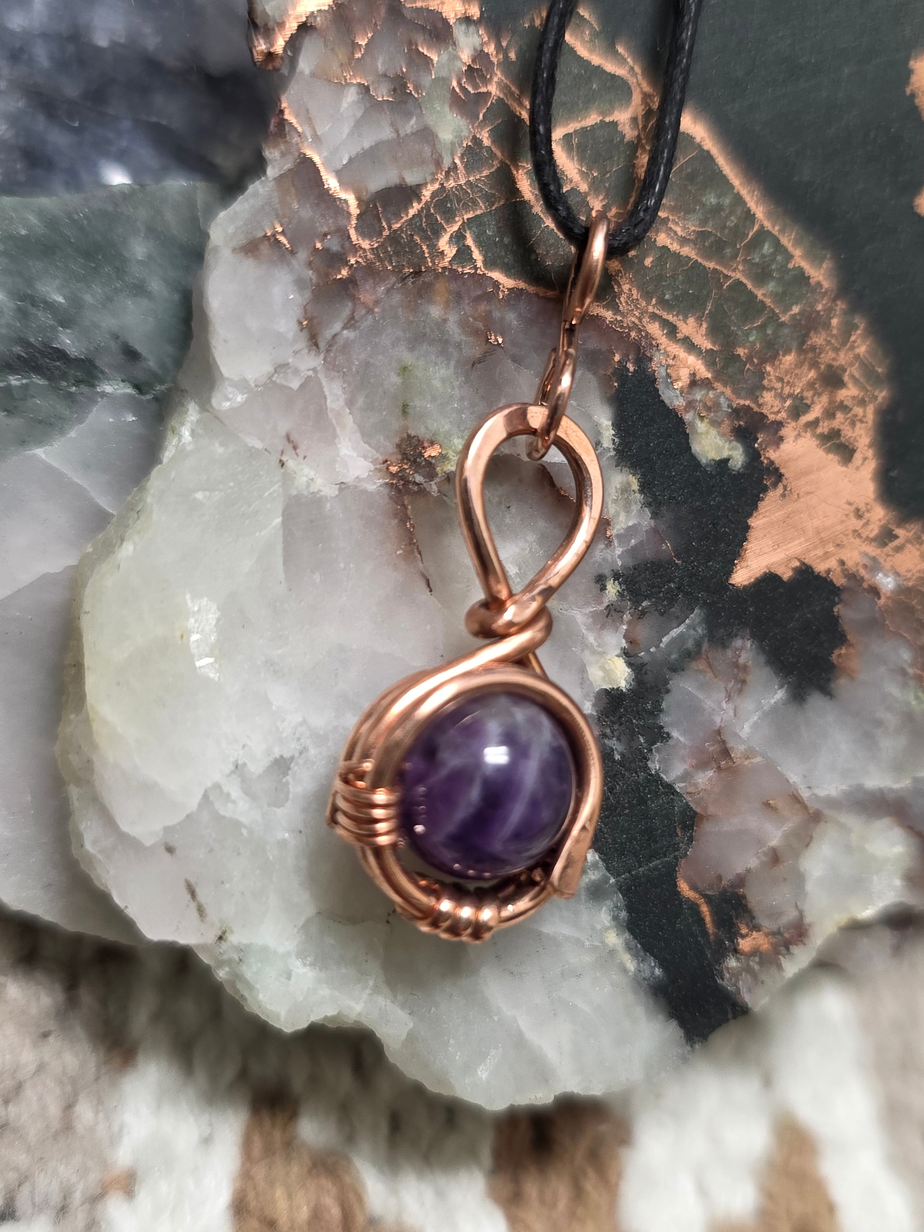 "Orbit" Amethyst Pendant