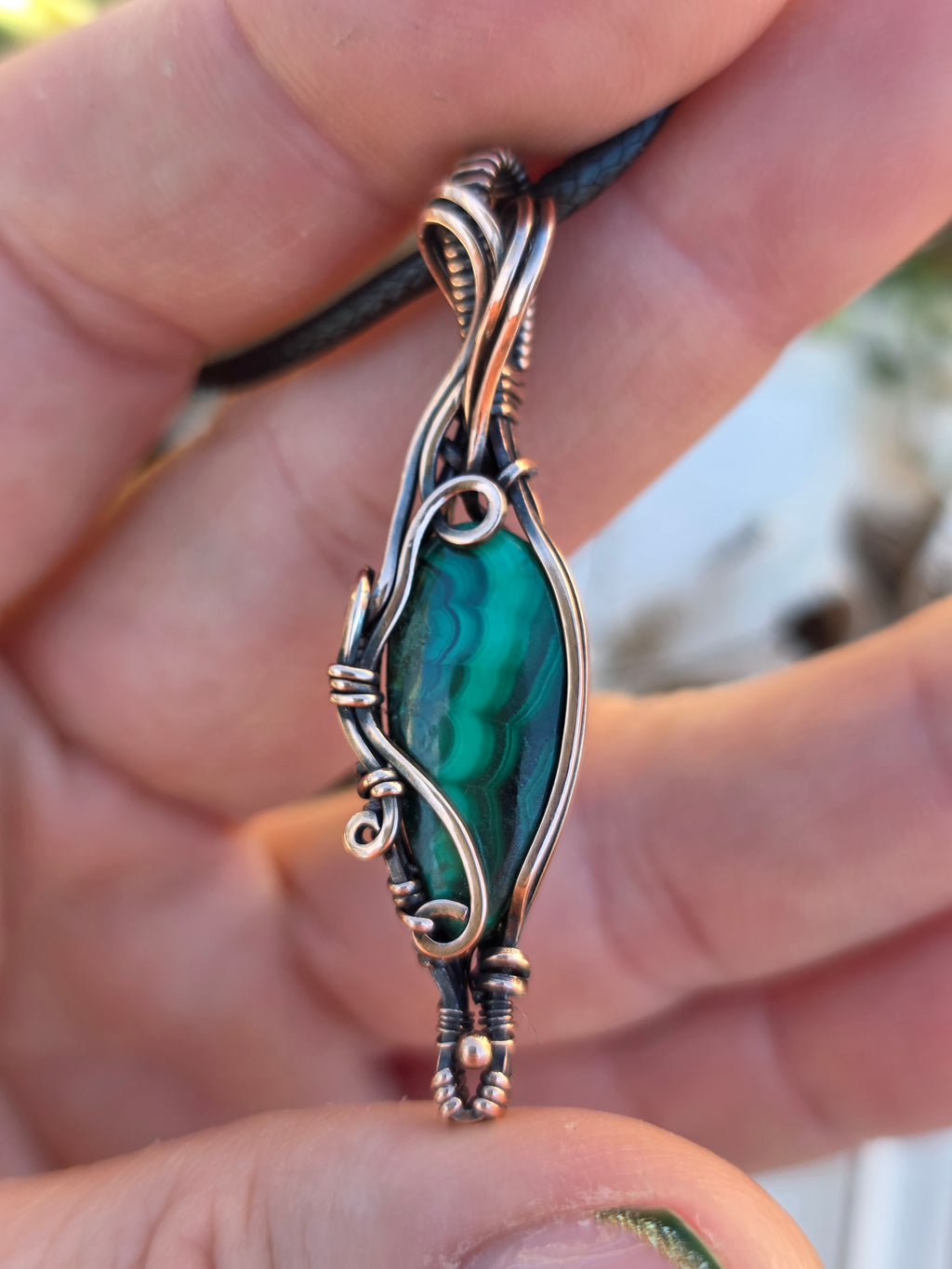 Malachite in Copper