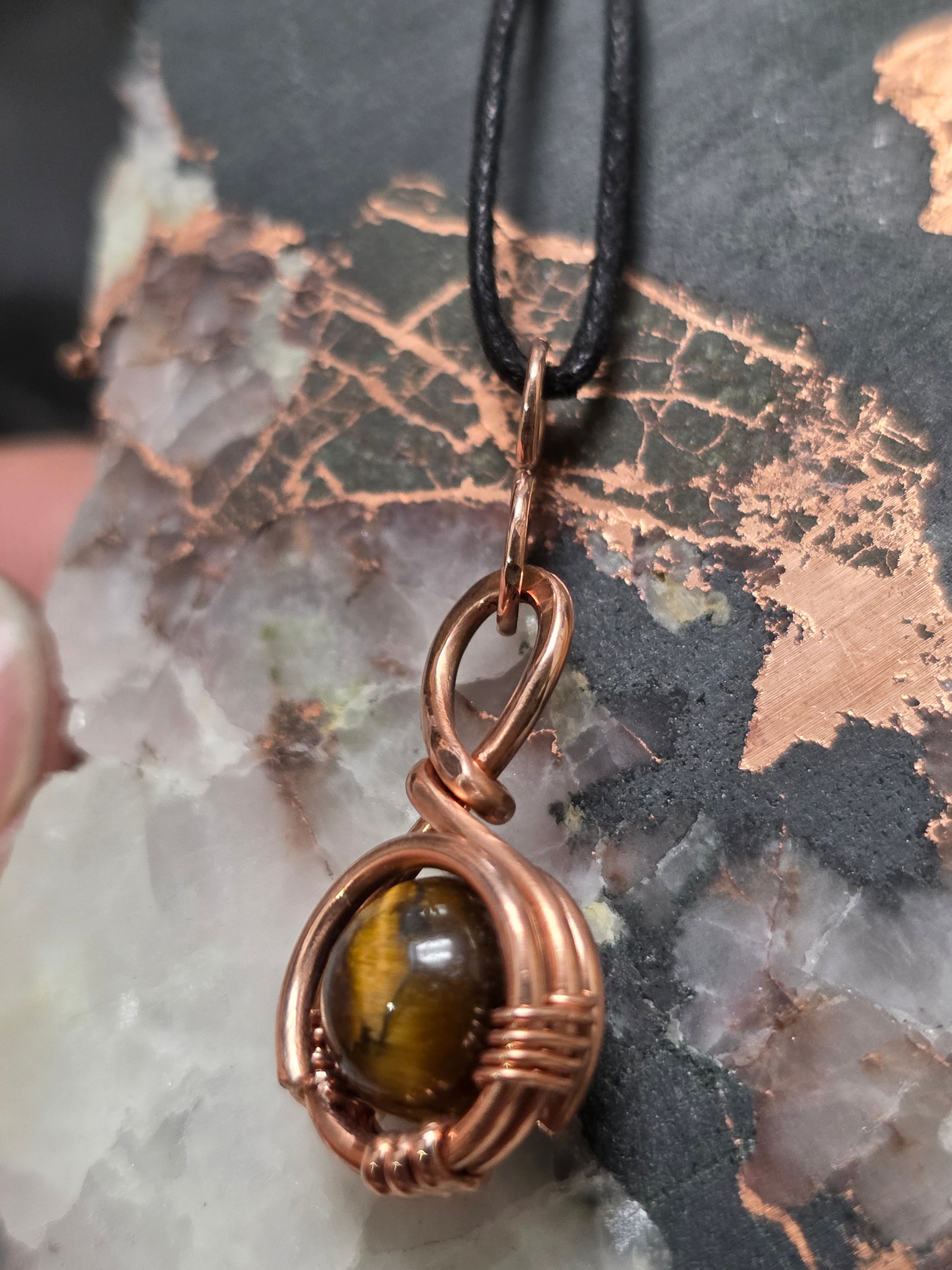 "Orbit" Tiger Eye Pendant