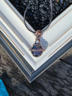 Handpainted Aurora Glass Pendant -