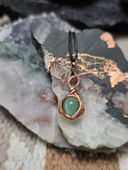 "Orbit" Aqua Cats Eye Pendant
