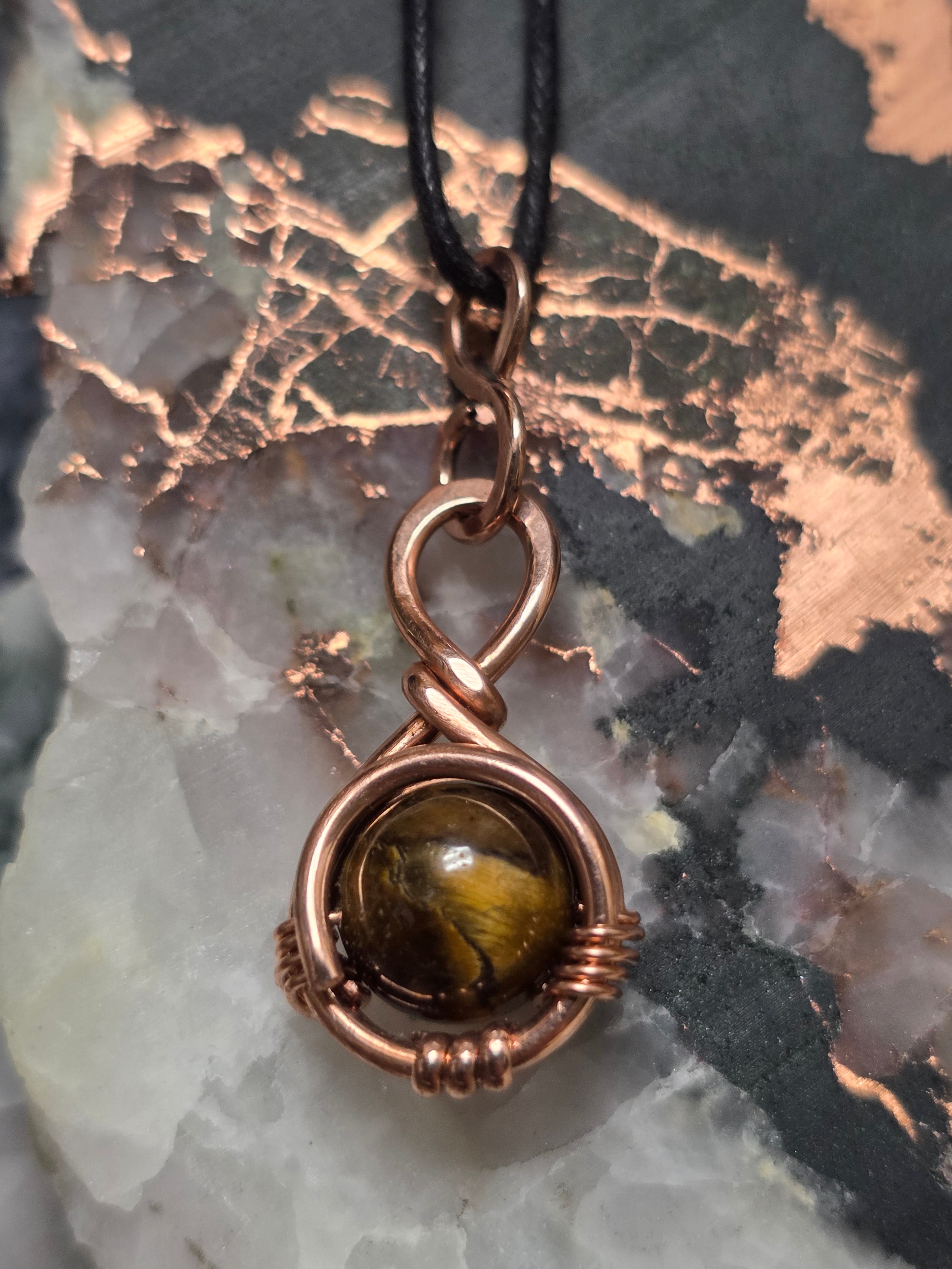 "Orbit" Tiger Eye Pendant