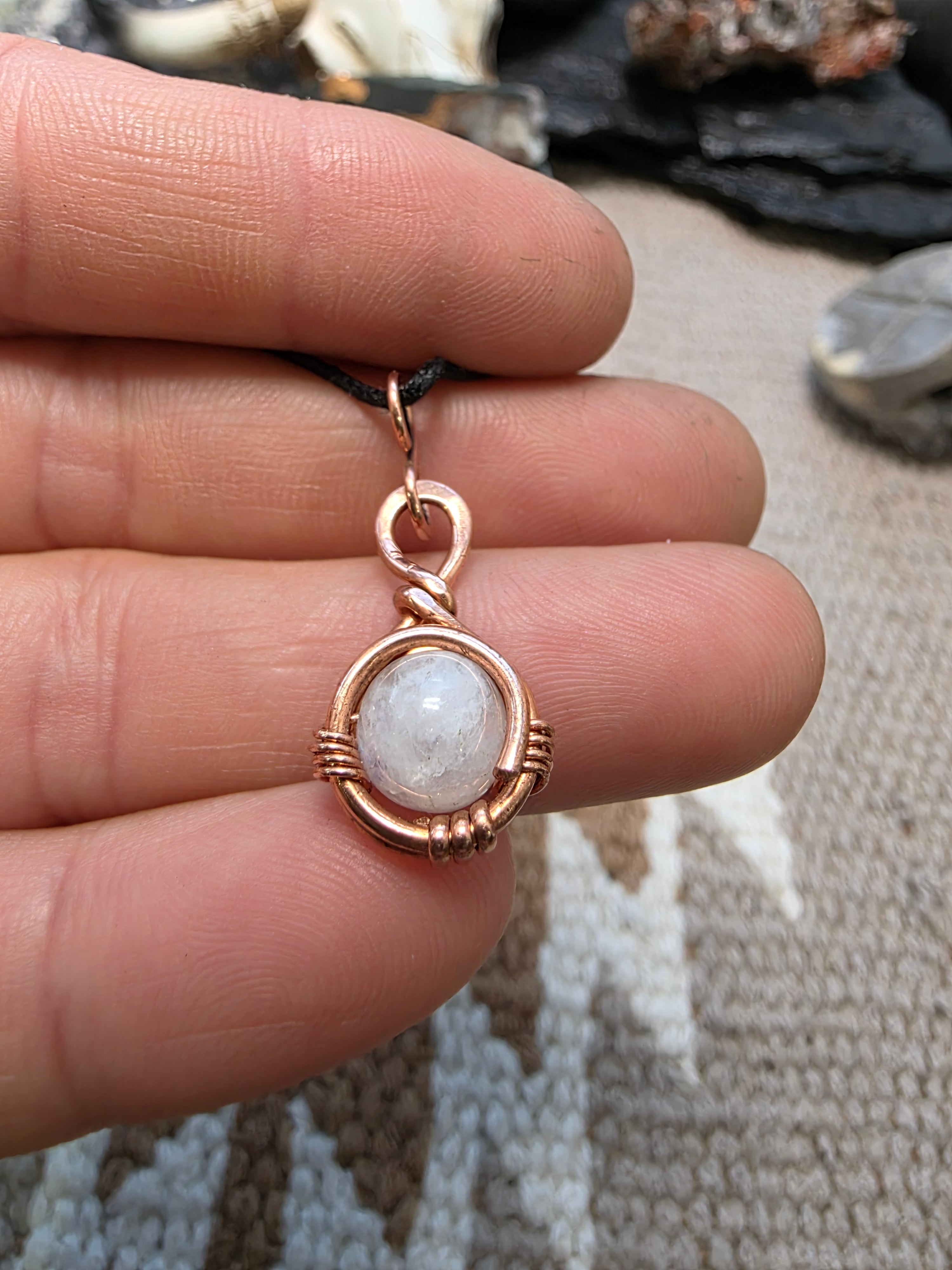 "Orbit" Moonstone Pendant
