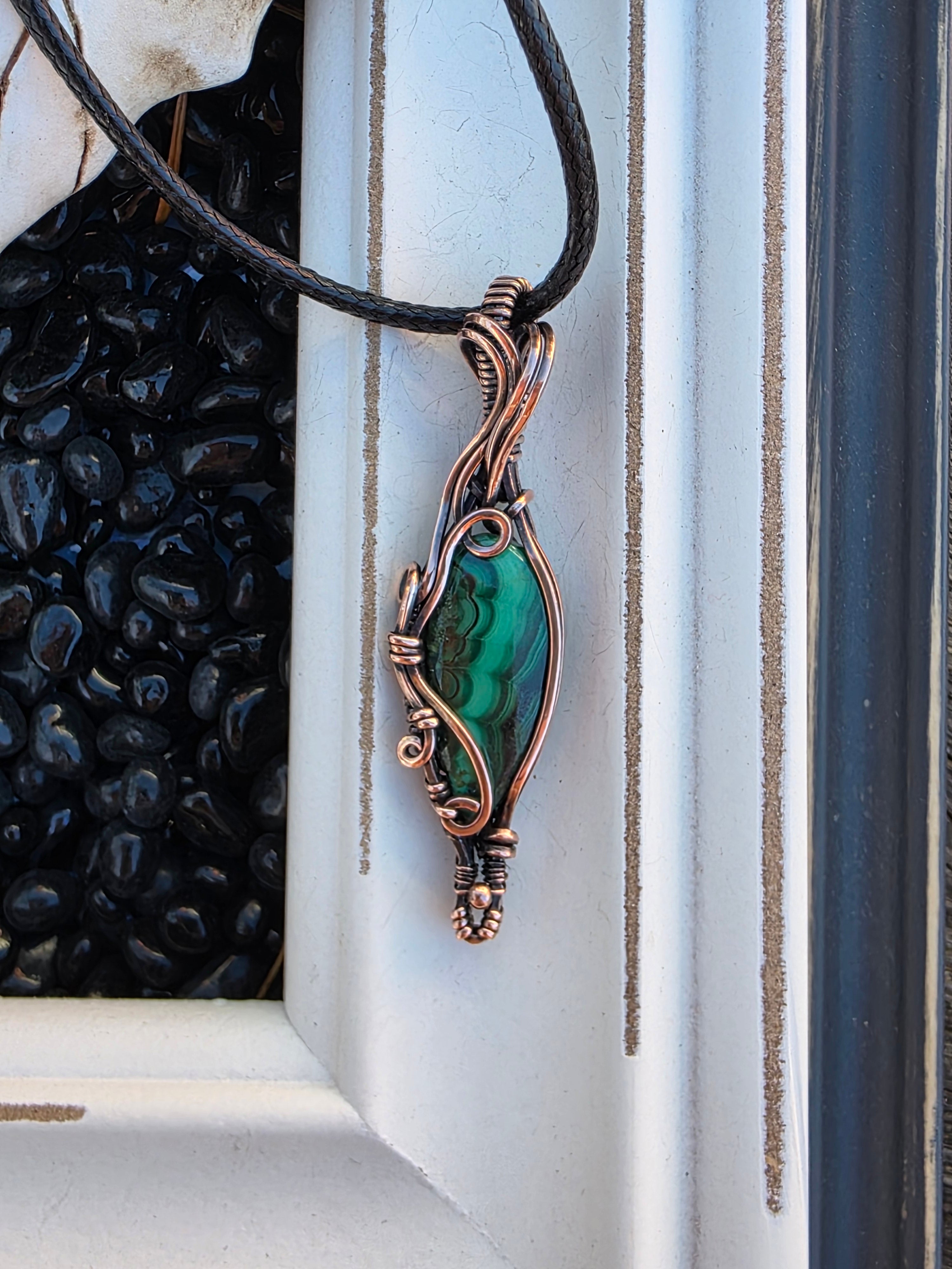 Malachite in Copper
