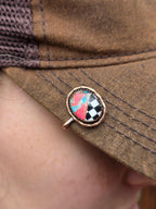 Copper Hat Clip- Onyx-Opal-Cotton Candy Mojave