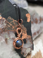 "Orbit" Blue Labradorite Pendant