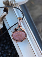 Rhodonite wrapped Copper