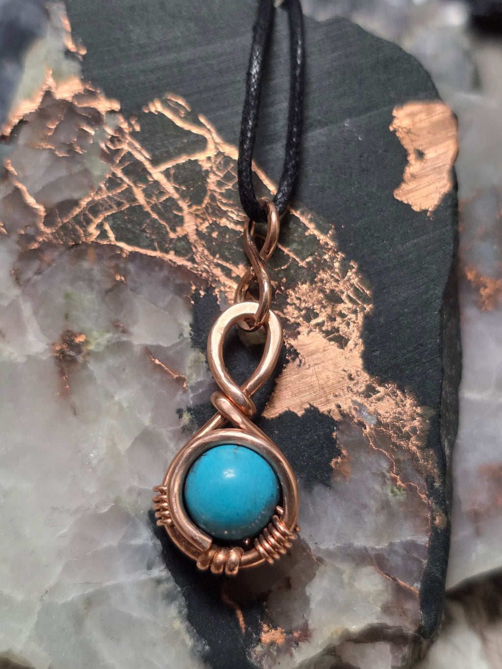 "Orbit" Turquoise Pendant