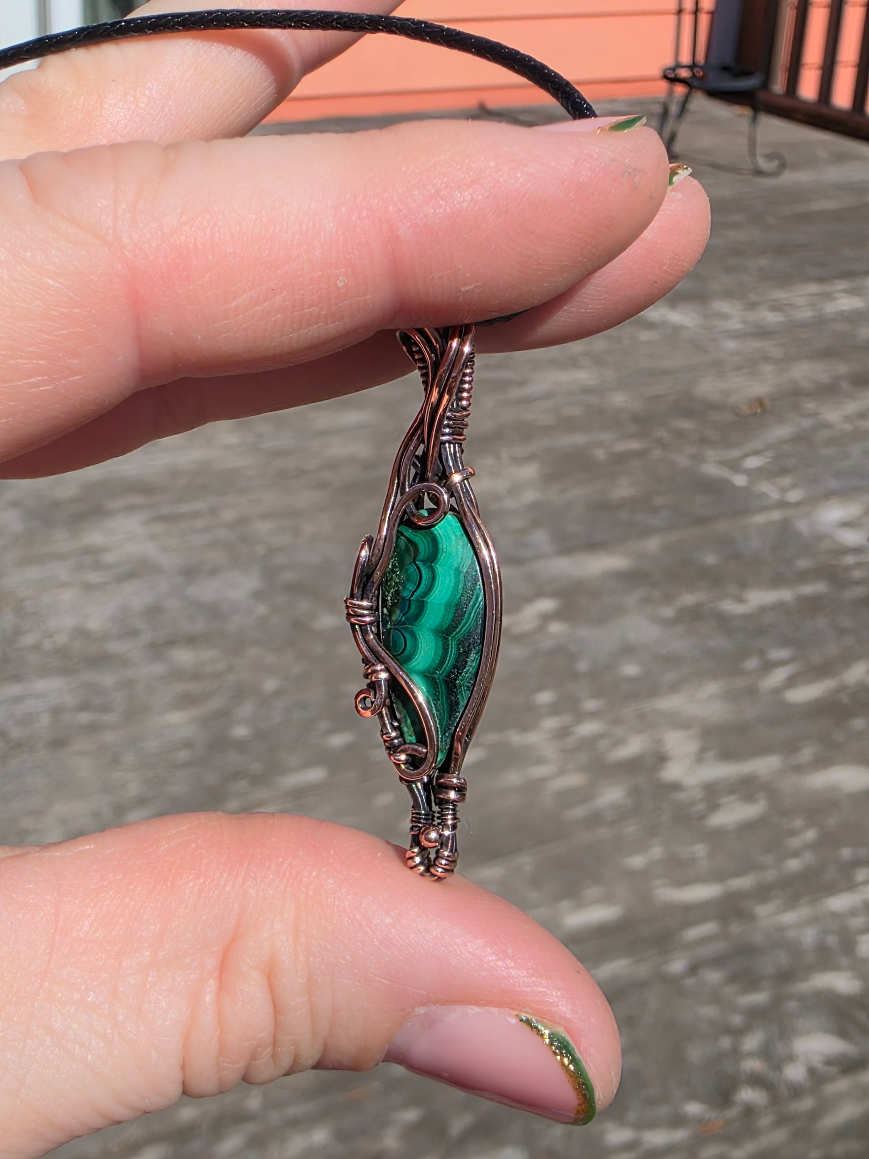 Malachite in Copper