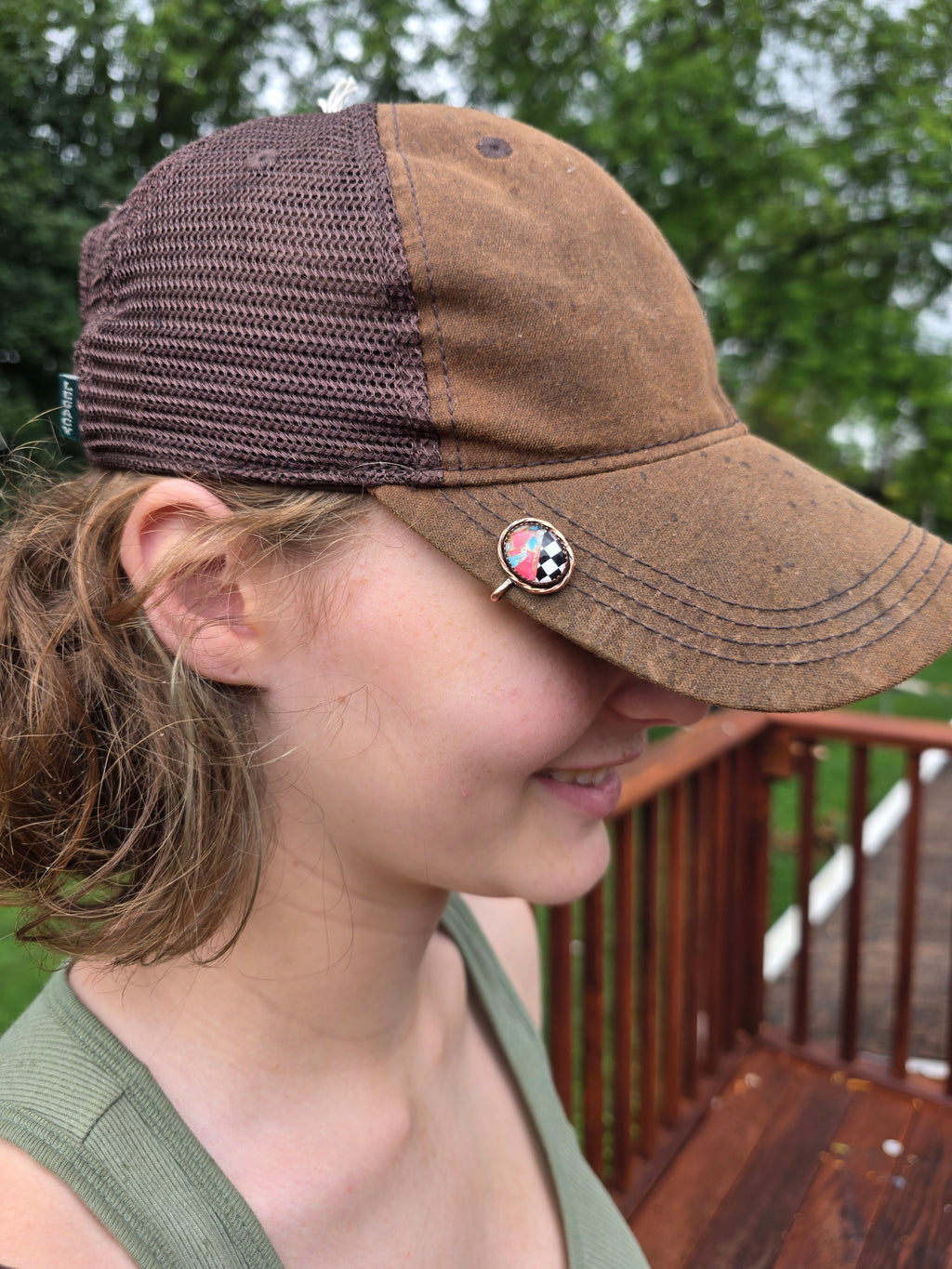 Copper Hat Clip- Onyx-Opal-Cotton Candy Mojave
