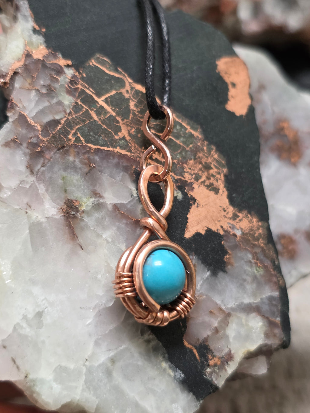"Orbit" Turquoise Pendant