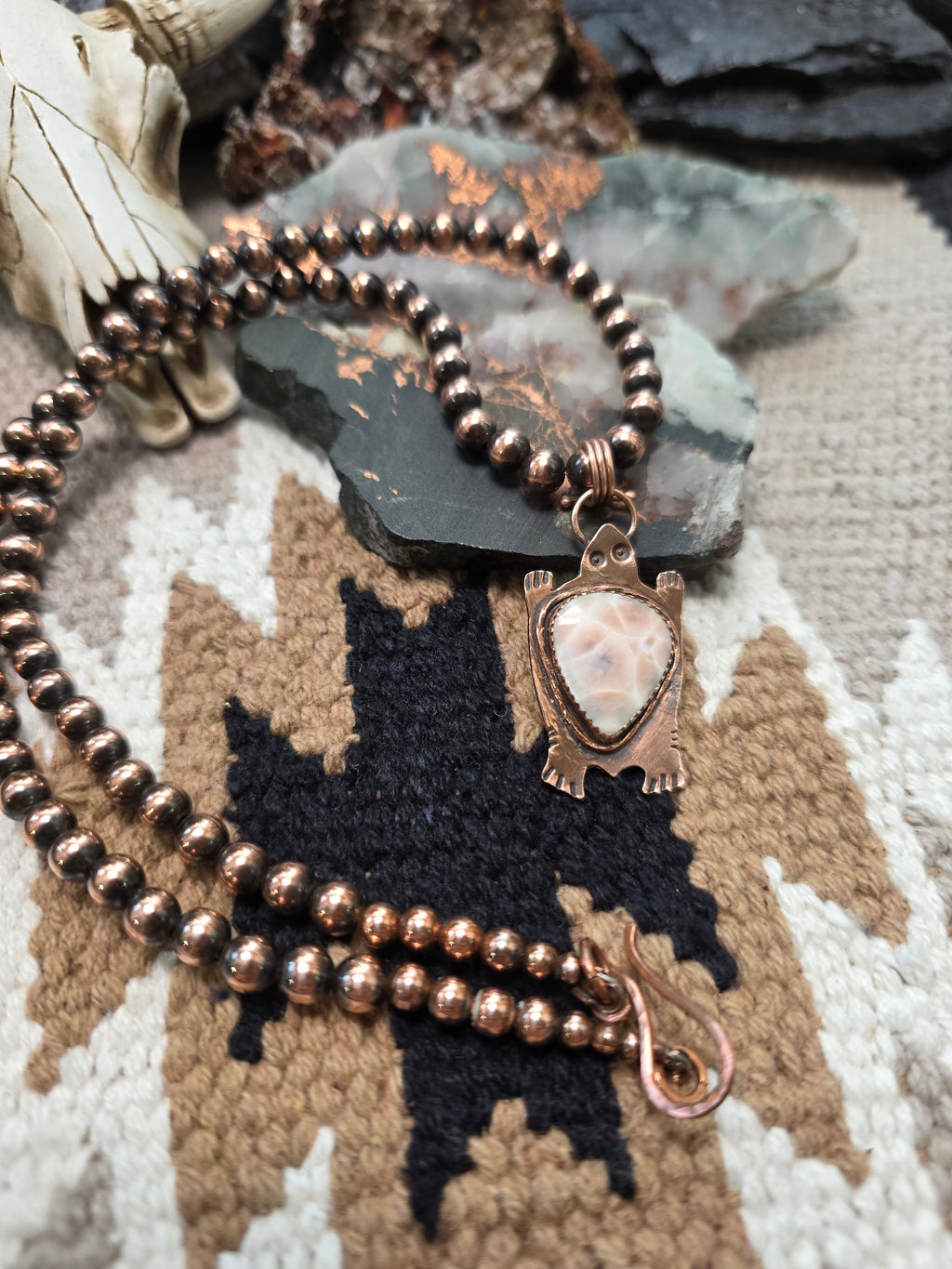 Handmade Copper Turtle| Thompsonite