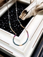 Layering Seed Bead Necklace - Minimalist Elegance