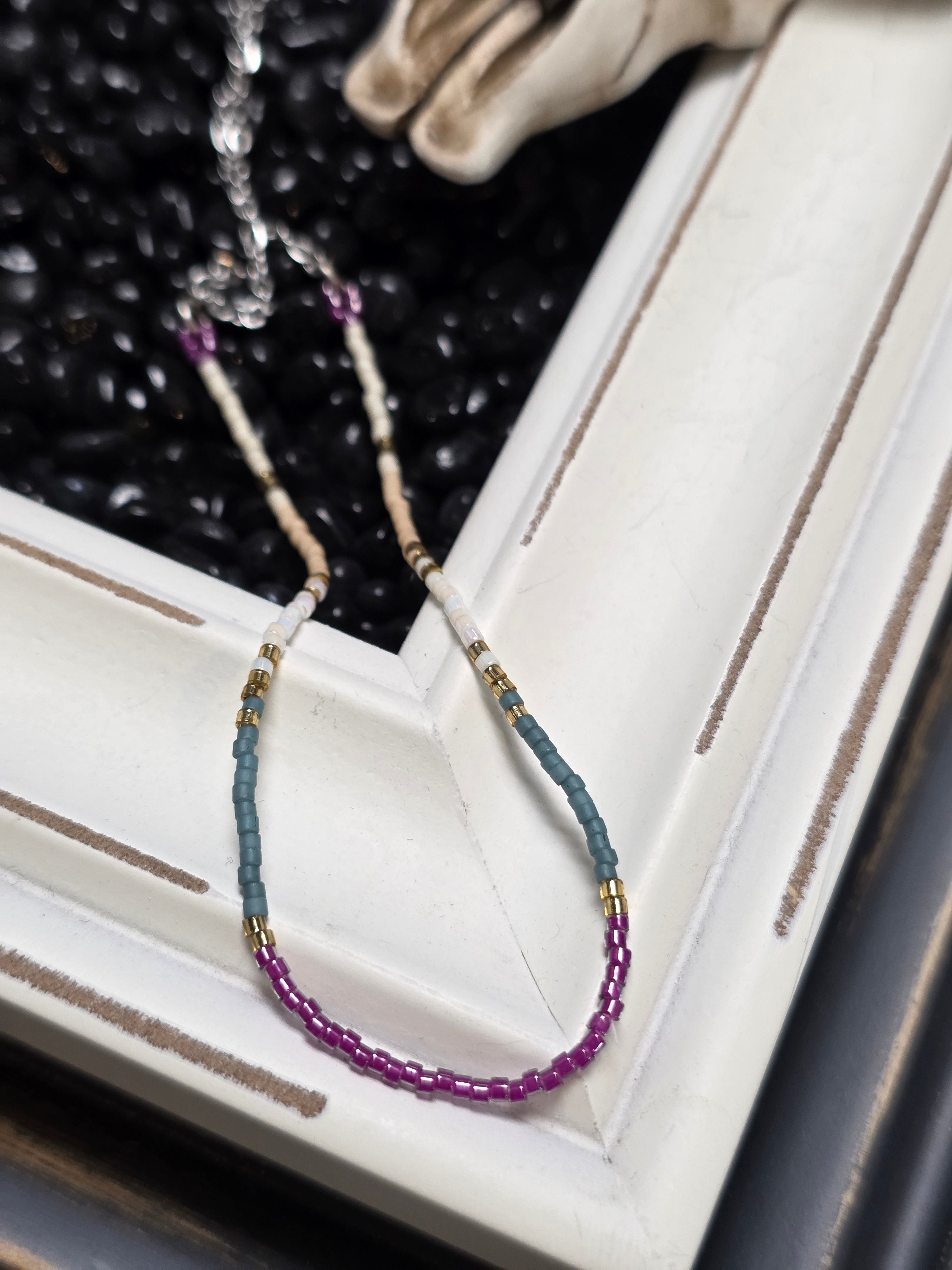 Boho Seed Bead Necklace - Everyday Minimalist