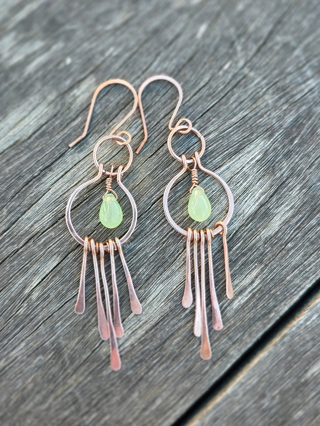 Copper Dangle Earrings
