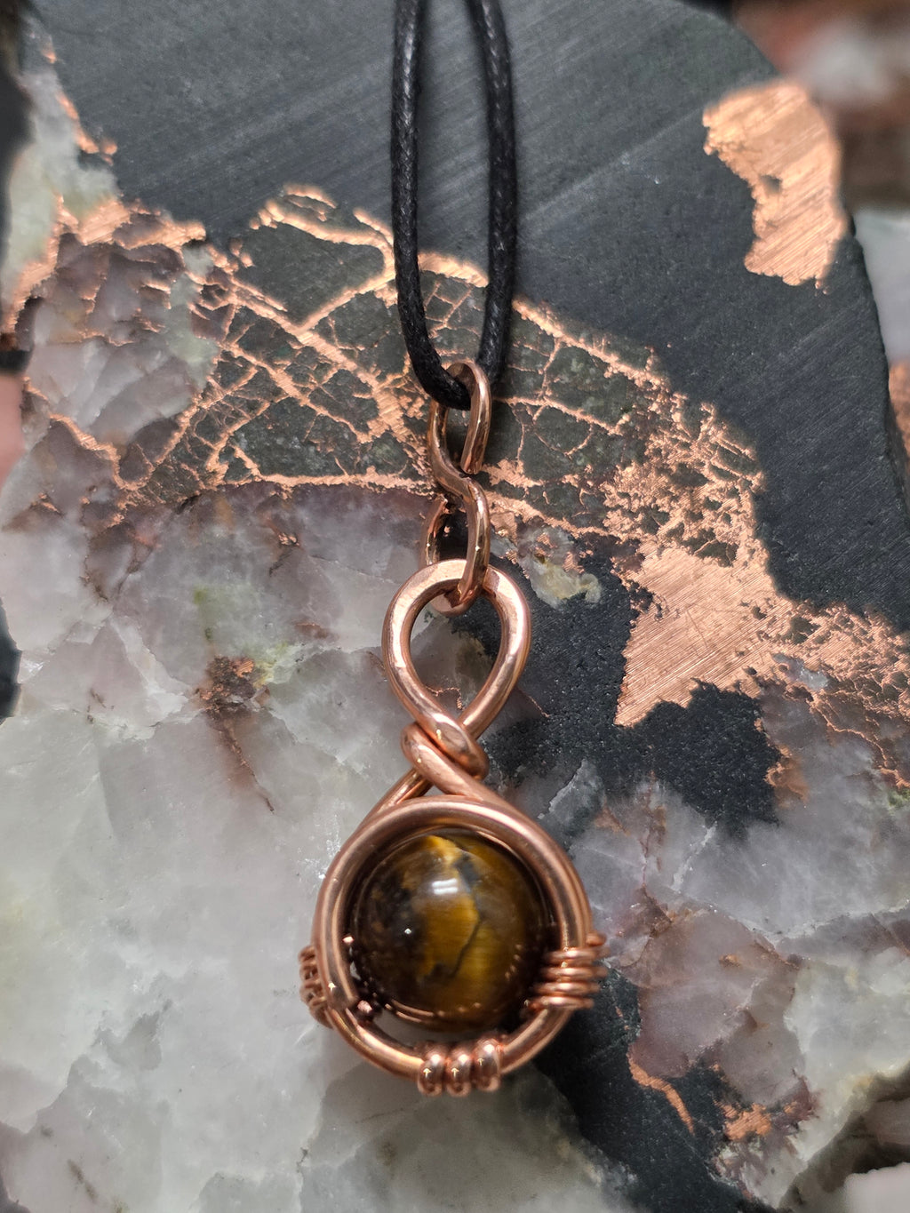 "Orbit" Tiger Eye Pendant
