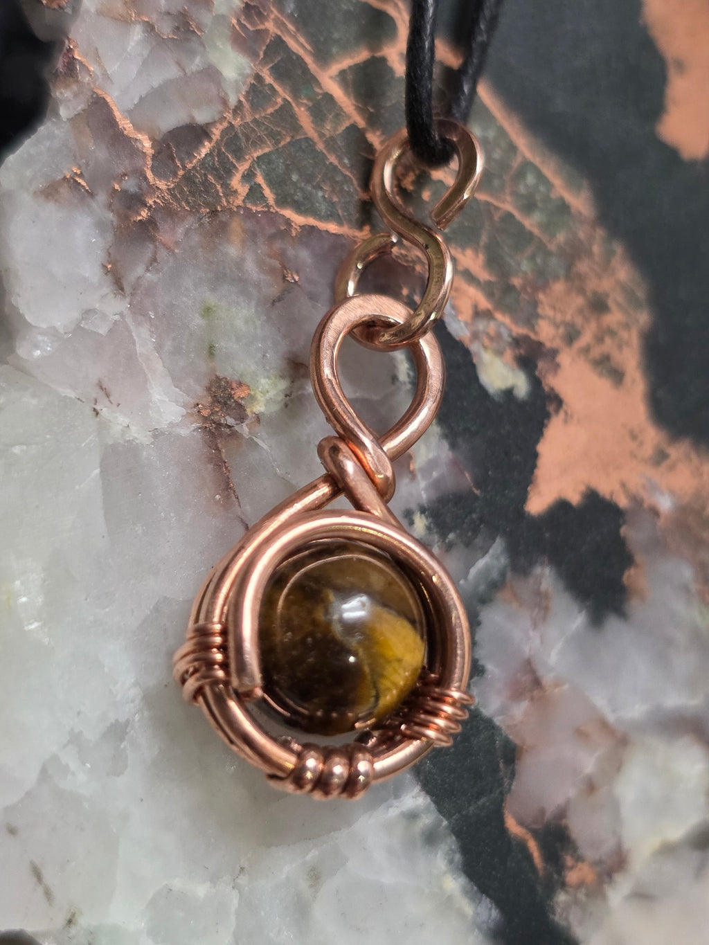 "Orbit" Tiger Eye Pendant